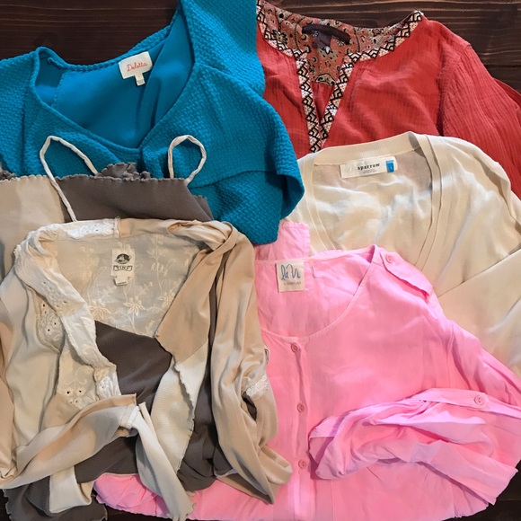 Anthropologie Tops - Anthropologie lot of 5 size large tops